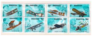 RWANDA 1978 History of Manned Flight complete set MNH