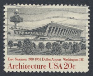 USA  SC# 2022  Used Dulles Airport  Architecture Series  1982  see scan