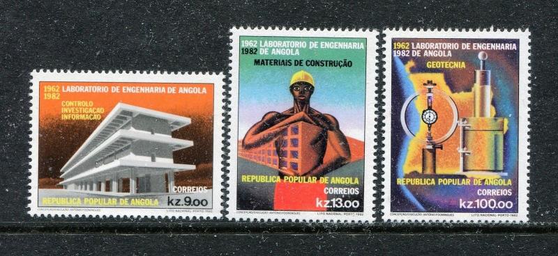 Angola 656-658, MNH, Science Engineering 3v 1982.  x29183