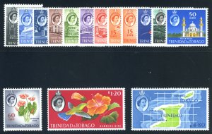 Trinidad & Tobago 1960 QEII set complete superb MNH. SG 284-297. Sc 89-102.