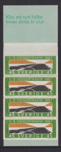 Sweden   #736a  MNH  1967 booklet right-hand driving 45o
