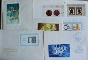 GERMANY FDC SHEETLETS 6 DIFF CAT 70 EURO (=$ 80.00)