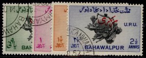 PAKISTAN - Bahawalpur GVI SG O28-O31, 1949 UPU set, FINE USED. Cat £16.