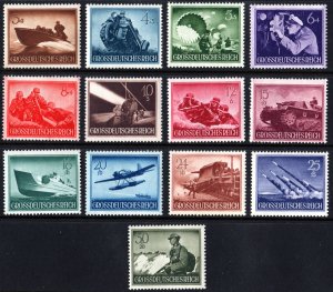 Germany: SC#B257-269 Hero Memorial Day Set of Thirteen Stamps (1944) MNH