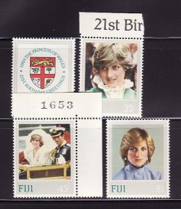 Fiji 470-473 Set MNH Princess Diana (A)