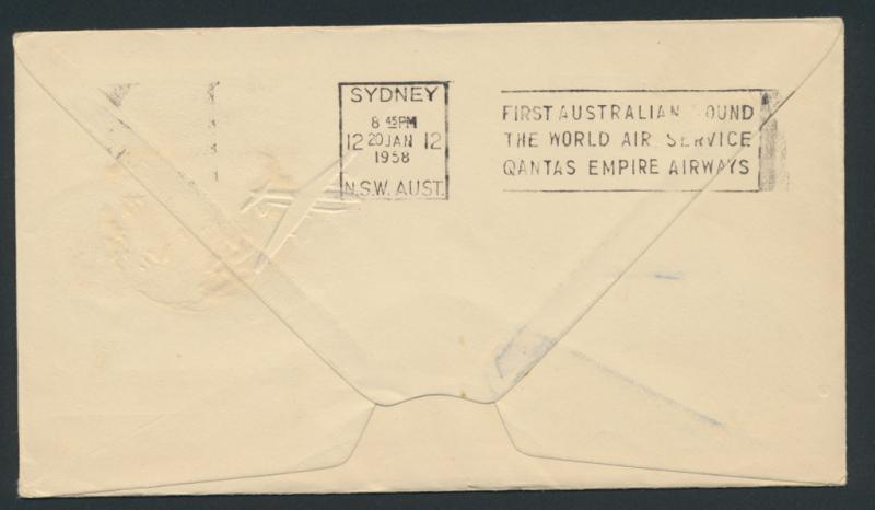 1958 First Round the World Flight Cover  AAMC 1386 SPECIAL - please read deta...