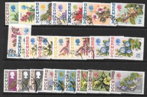 BERMUDA SG249/65a 1970 FLOWERS FINE USED