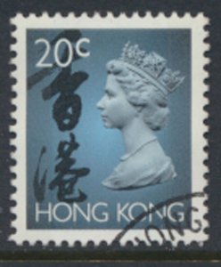 Hong Kong  SG 702bbp  2 phosphor bands  QE II Definitive  1996 Used   see scan 