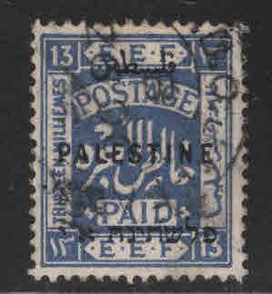 Palestine Scott 57 Used stamp perf 14 wmk 4, 1922