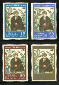 TURKEY 1037-40 MNH SCV $10.50 BIN $6.25