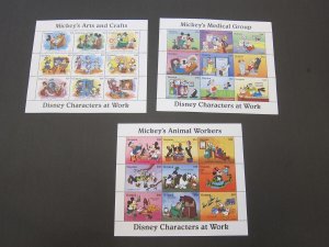 Guyana 1995 Sc 2917-2919 Disney set MNH