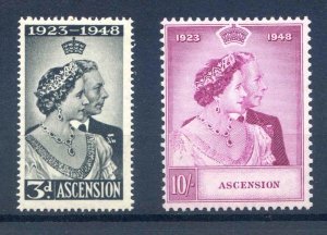 Ascension 1948 Silver Wedding SG50/51 Unmounted Mint