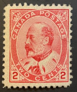 CANADA, SCOTT 90, MINT NH, A few pulled perfs(right), possible regum (see desc)