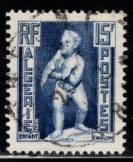 Algeria - #242 Child with Eagle  - Used