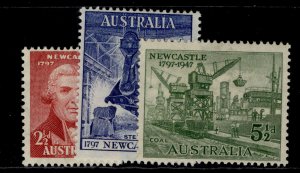 AUSTRALIA GVI SG219-221, complete set, M MINT. 