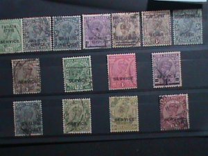 ​INDIA-1926  96 YEARS OLD STAMPS-LARGE COLLECTION-KING GEORGE OFFICIAL STAMPS