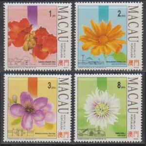 Macau 1993 Flowers and Parks Stamps Set of 4 MNH