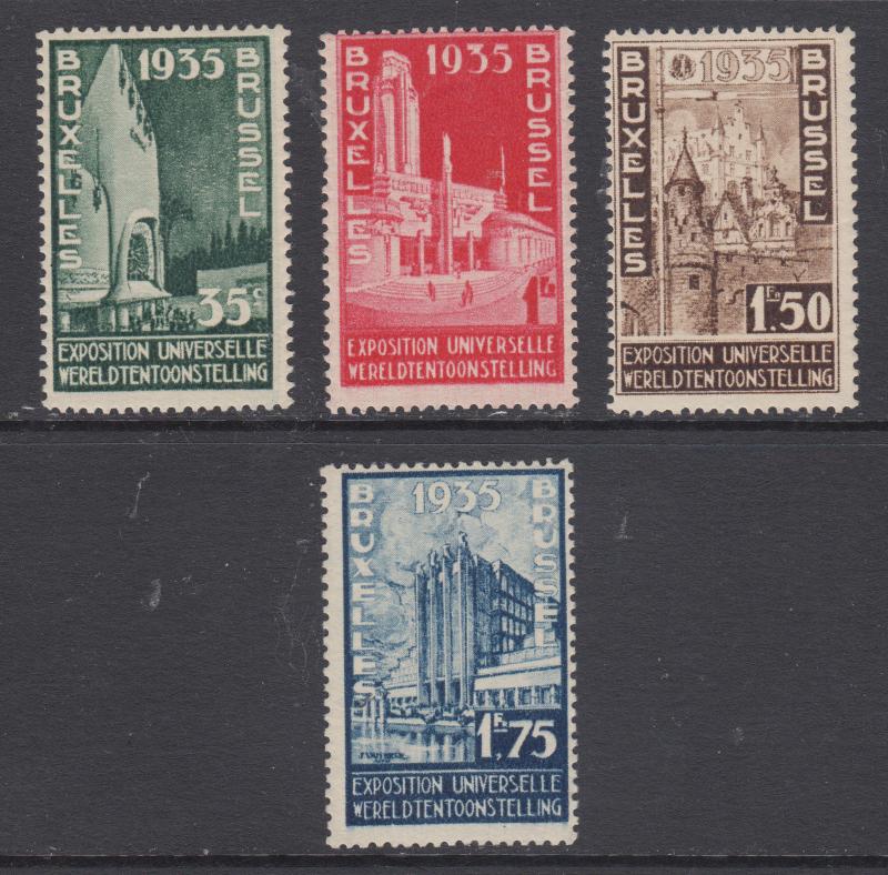 Belgium Sc 258-261 MNH. 1934 Brussels International Exhibition, cplt set