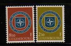 Luxembourg  MNH sc# 349-50 NATO 08CV $0.70