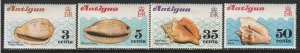 1972 Antigua - Sc 288-91 - MH VF - 4 single - Sea Shells