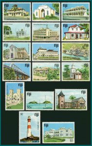 Fiji 1979 1980 Architecture, MNH  #409-425,SG580A-SG595A