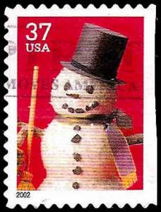 # 3687 USED SNOWMAN WITH TOP HAT