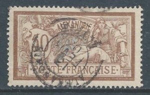 France-Offices in Egypt-Alexandria #27 Used 50c Liberty & Peace