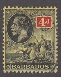 Barbados # 122, King George V & Chariot, Used 1/3 Cat.