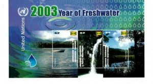 Grenadines 2003  - Year of Freshwater/U.N  - Sheet of Three  - MNH