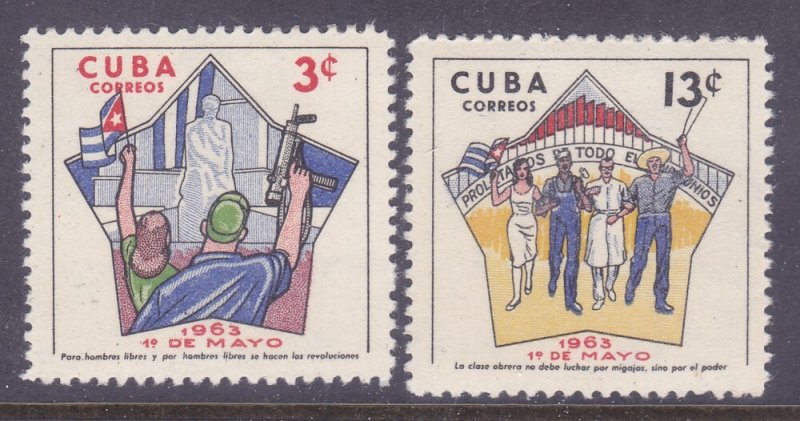 Cuba 787-88 MNH 1963 Labor Day set of 2