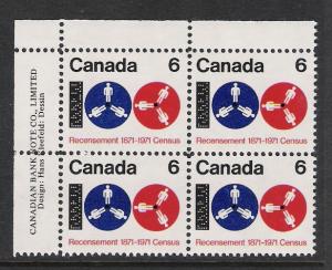 Canada #542 UL PL BL Census 6