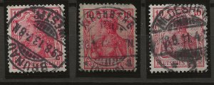 Germany 83, 83e-f Mi 86Ia, 86Ic-d Used VF 1905-13 MCV €3200.00 (jr)