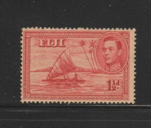 FIJI #132  1940  2p KING GEORGE VI & MAN IN CANOE  MINT  VF LH  O.G