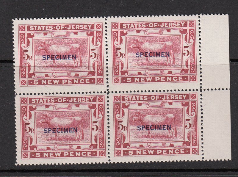 Jersey 5p Royal Court Revenue Specimen overprint Blk 4