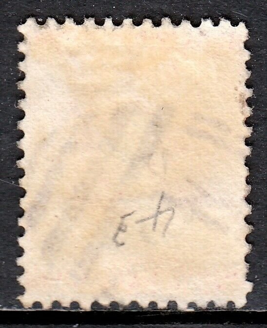 BAHAMAS — SCOTT 25 (SG 41) — 1882 QV 4d ROSE — P12 — USED — FRESH COLOR — CV $60