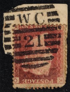 Great Britain #33 Queen Victoria P#142; Used