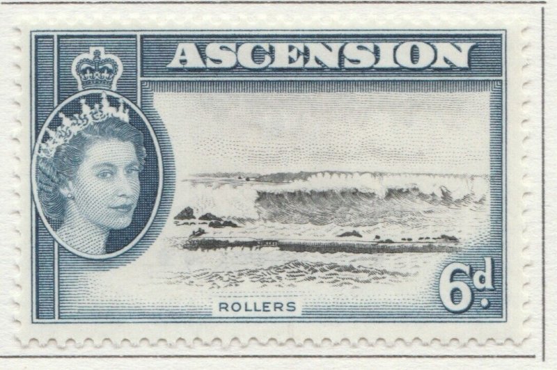 1956 BRITISH COLONY ASCENSION 6d MH* Stamp A4P15F39611-