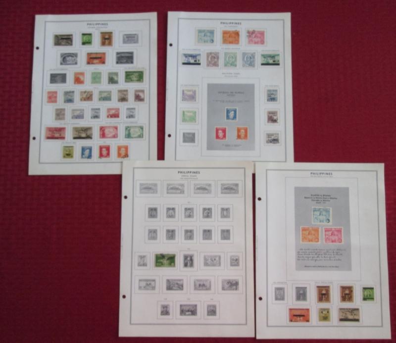 Philippines, Approx 50 Stamps on 4 Harris Album Pages, Mint & Used, C371