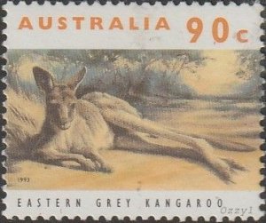 Australia #1284 1993 90c Eastern Grey Kangaroo MINT-VF-OG-NH.