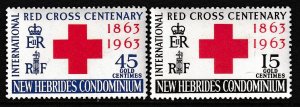 New Hebrides British 94-95 Red Cross MNH VF