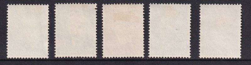 Netherlands  #B264-B268 used  1954  portraits  complete set
