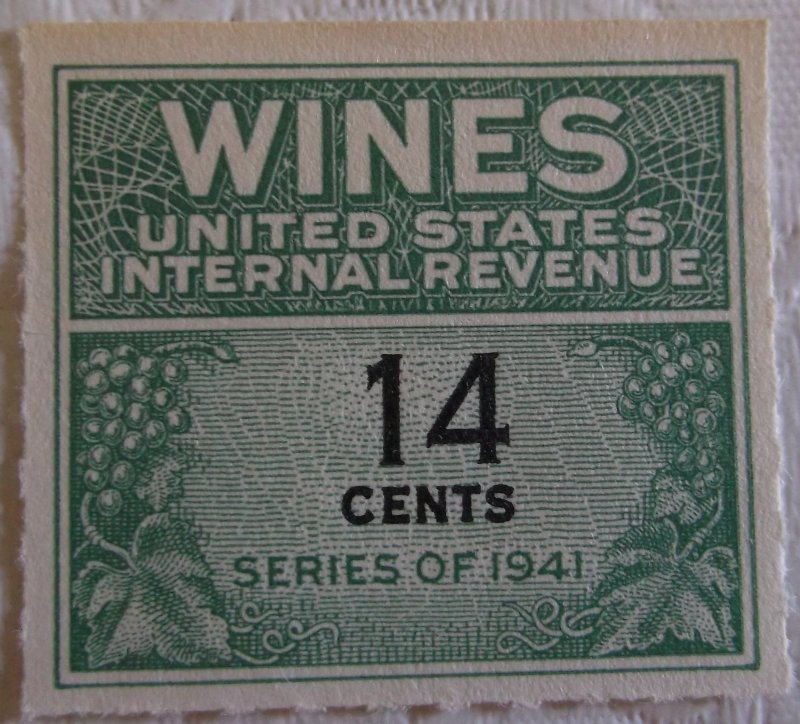 United States Wine Tax RE126 MNH Cat $15.00