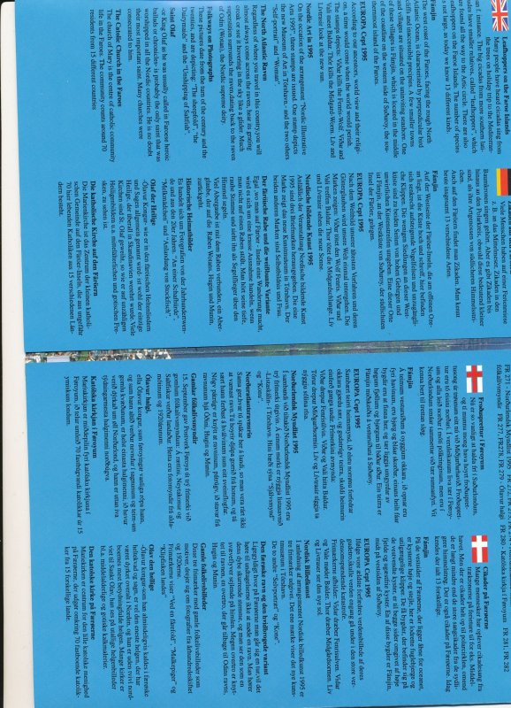 MINT  STAMPS FROM  FOROYAR       (1995)