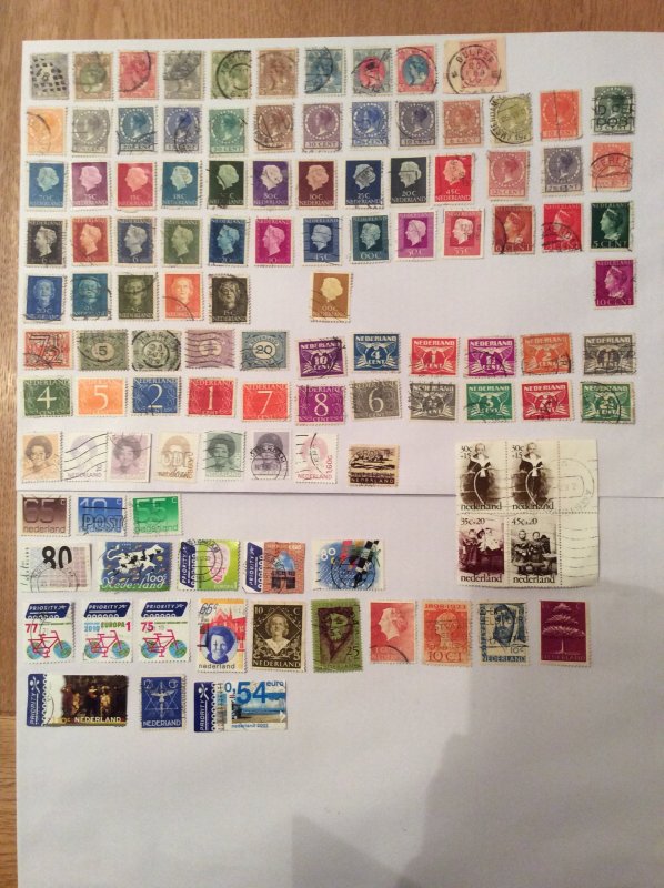 Dutch 100+ stamps - Lot E