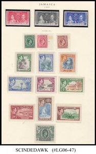 JAMAICA - 1919-52 SELECTED STAMPS - 58V - MINT LH