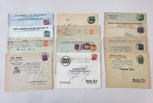 12 Different 1920s Inflation German Covers (F32156)