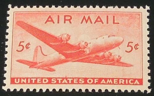 1946 5c DC-4 Skymaster Air Mail Scott C32 Mint NH