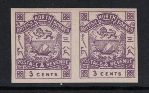 North Borneo SG# 39b Mint Light Hinged Pair - S19964