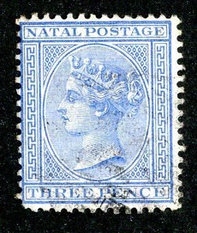 1874 Natal Sc.# 52 used cv $45  (569 BCXX )