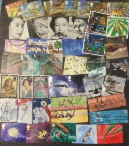 GB 85+ commemorative selection.Used off paper with HVs. Jan02- Dec03